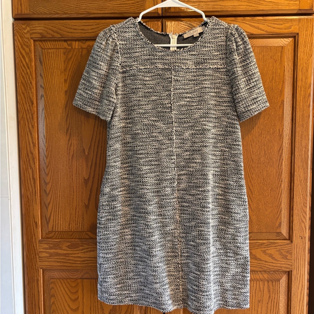 Elegant Black and White Tweed Dress Size SP